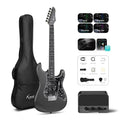 【Zero-Gear Rocker】Xmari Smart Electric Guitar with Built-In DSP Effects, 4 Presets, USB-C OTG Recording, Headphone Output, Alnico Pickups W/Coil Split, Carbon Fiber Body, Gig Bag, Strap, Cable & Picks 24-Hour Shipping 2-Year Warrant Dealsforyoudays
