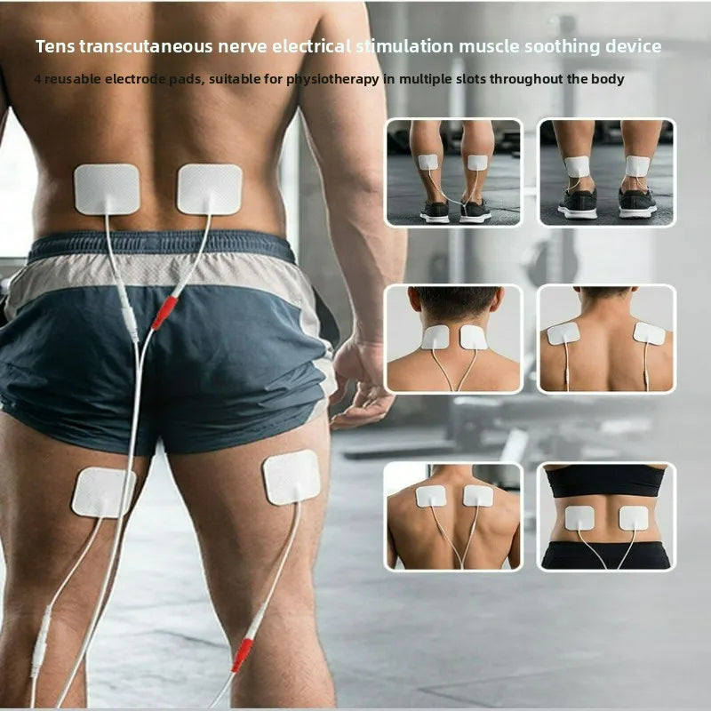TENS & EMS Foot Massager Stimulator Muscle Massage Relaxation Trainer for Massage Fitness Outdoor Sport Home Family Relax