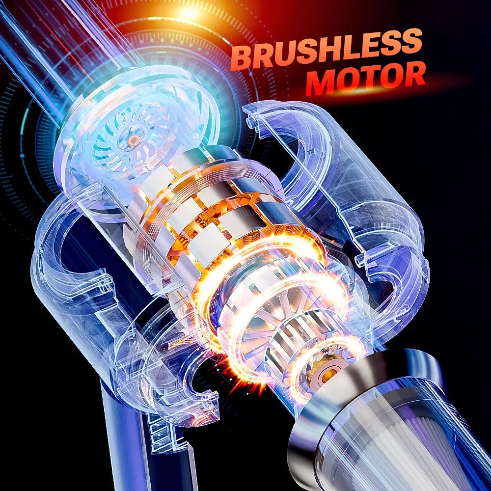 Portable Wireless Handheld Car Vacuum Cleaner with 985000Pa Strong Suction Power