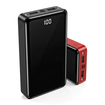 50000Mah Ultra Capacity Portable Power Bank 22.5W Fast Charging Dual Input & Output LED Digital Display External Battery Pack with Flashlight for Iphone Android