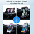 Dual Coil Car Air Vent Phone Holder Stand 15W Wireless Charger for Samsung Galaxy Z Fold/Flip 7/6/5/4/3 Cellphone Bracket Mount