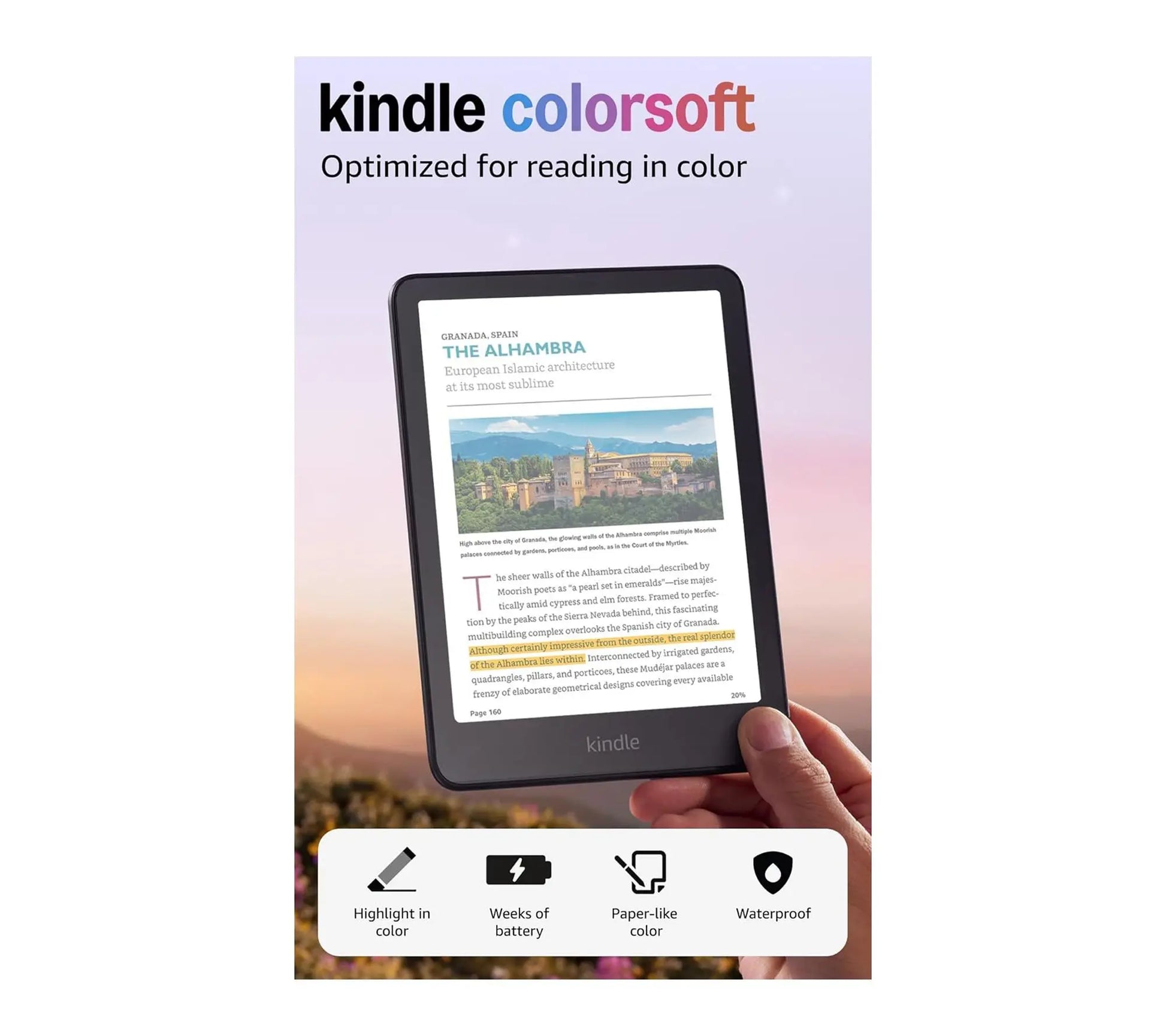 Amazon Kindle 7" Colorsoft 16GB Ereader