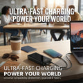 50000Mah Ultra Capacity Portable Power Bank 22.5W Fast Charging Dual Input & Output LED Digital Display External Battery Pack with Flashlight for Iphone Android