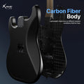 【Zero-Gear Rocker】Xmari Smart Electric Guitar with Built-In DSP Effects, 4 Presets, USB-C OTG Recording, Headphone Output, Alnico Pickups W/Coil Split, Carbon Fiber Body, Gig Bag, Strap, Cable & Picks 24-Hour Shipping 2-Year Warrant Dealsforyoudays