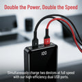 50000Mah Ultra Capacity Portable Power Bank 22.5W Fast Charging Dual Input & Output LED Digital Display External Battery Pack with Flashlight for Iphone Android