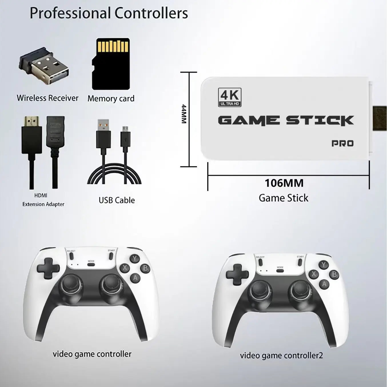 2026 M15 Retro Game Console with HDMI Output and Wireless Controller - Plug and Play with 64GB of HD Games for TV and Arcade Experience