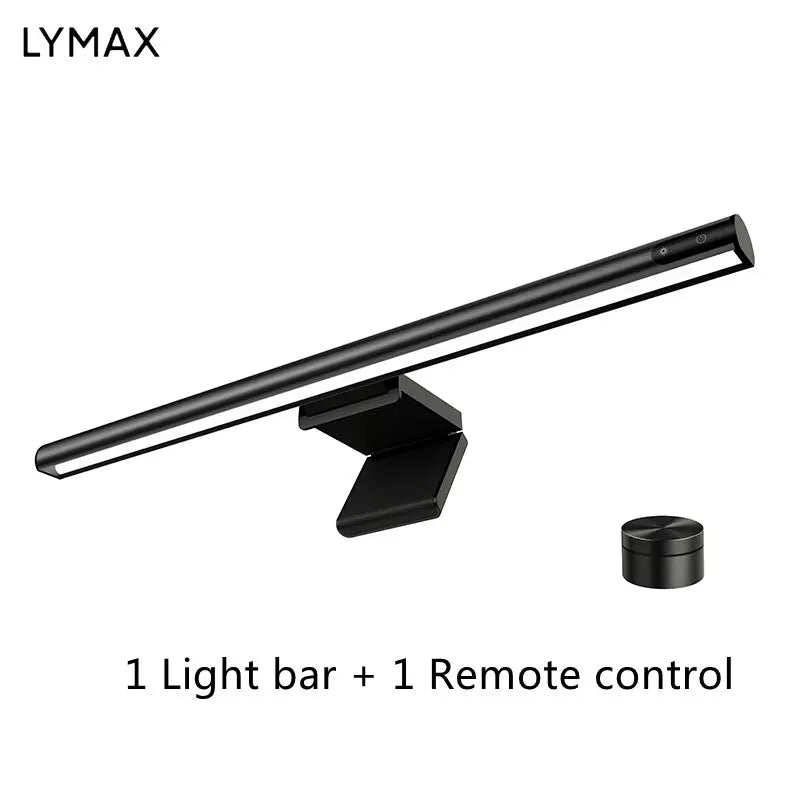 LYMAX M2/M2Plus Desk Lamp with Screen Bar Display and Eye Protection for PC Monitors - Wireless Remote Control Included